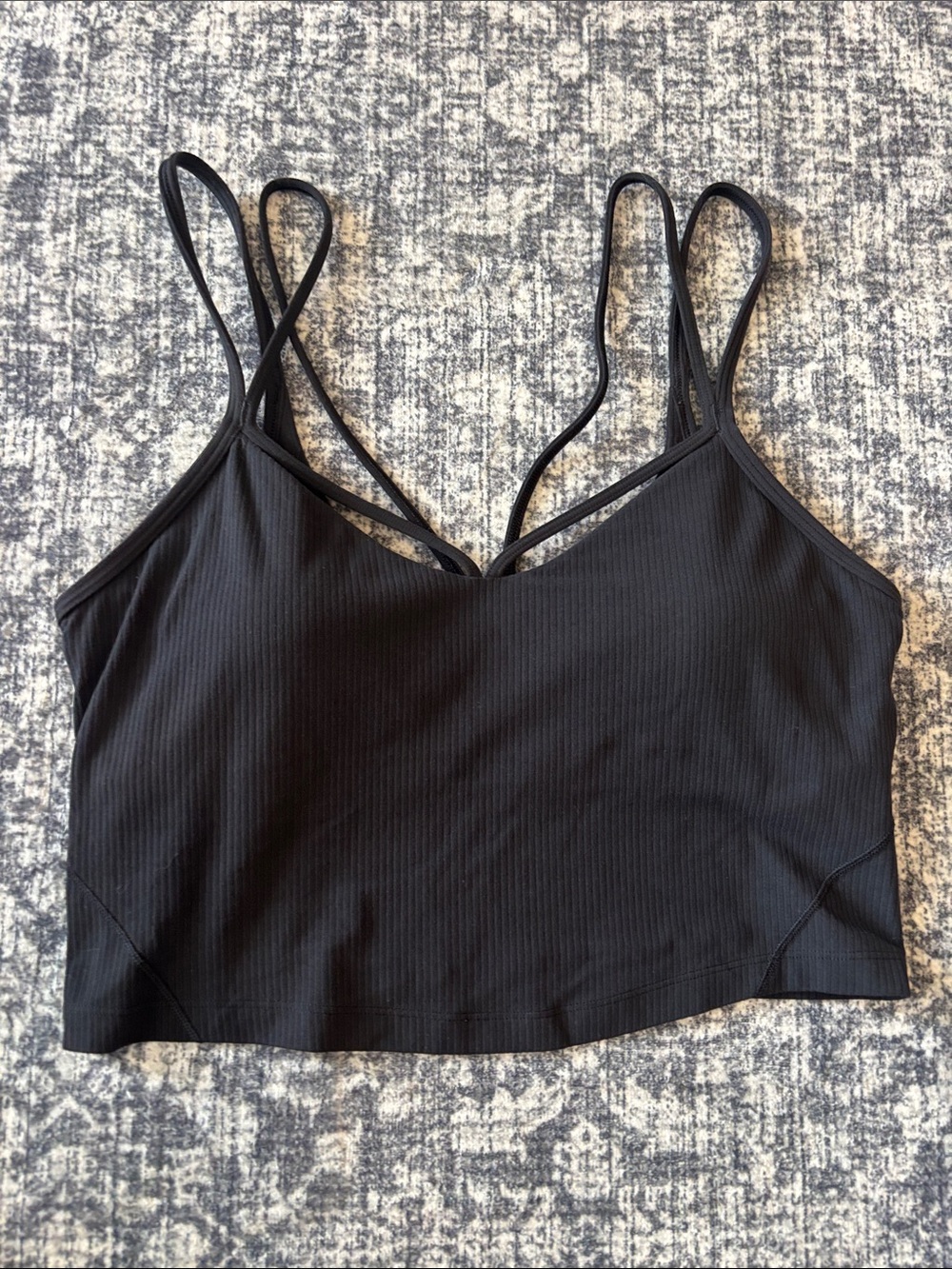 Lululemon Women’s Align Strappy Ribbed Tank Top - size 10 - black